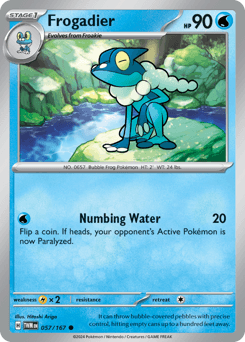 Frogadier #57 — Pokemon Twilight Masquerade