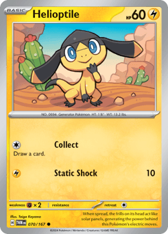 Helioptile #70 — Pokemon Twilight Masquerade