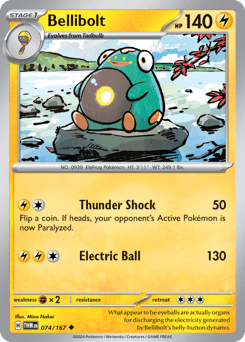Bellibolt #74 — Pokemon Twilight Masquerade