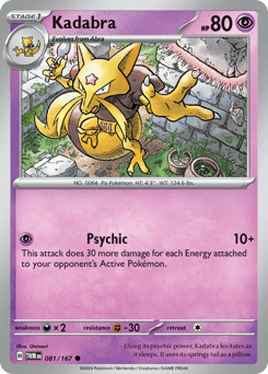Kadabra #81 — Pokemon Twilight Masquerade