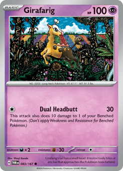 Girafarig #83 — Pokemon Twilight Masquerade