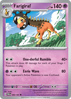 Farigiraf #84 — Pokemon Twilight Masquerade