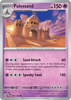 Palossand #92 — Pokemon Twilight Masquerade