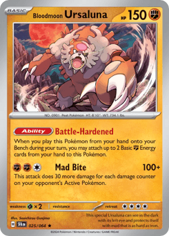 Bloodmoon Ursaluna #25 — Pokemon Shrouded Fable