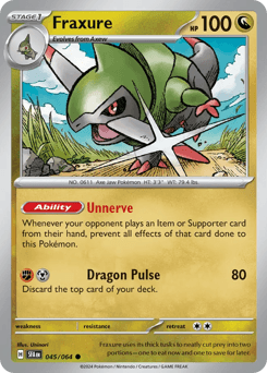 Fraxure #45 — Pokemon Shrouded Fable