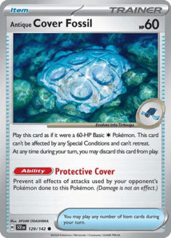 Antique Cover Fossil #129 — Pokemon Stellar Crown