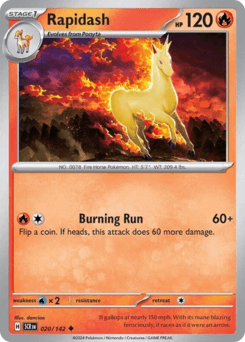 Rapidash #20 — Pokemon Stellar Crown