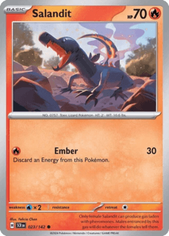 Salandit #23 — Pokemon Stellar Crown