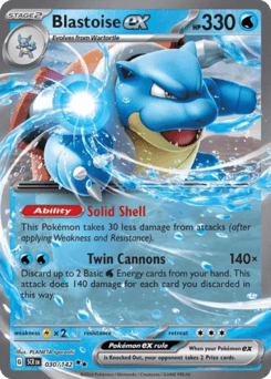 Blastoise ex #30 — Pokemon Stellar Crown