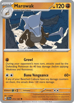 Marowak #73 — Pokemon Stellar Crown