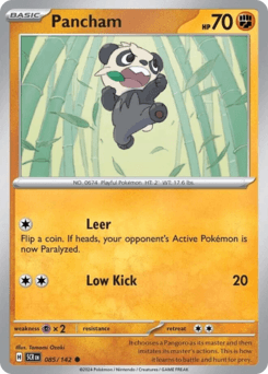 Pancham #85 — Pokemon Stellar Crown