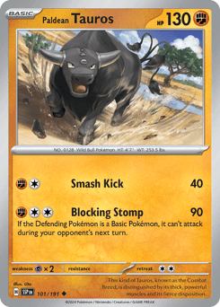Paldean Tauros #101 — Pokemon Surging Sparks