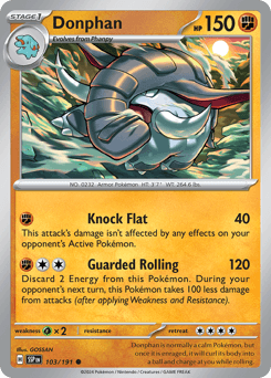 Donphan #103 — Pokemon Surging Sparks