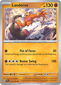 Landorus #110 — Pokemon Surging Sparks