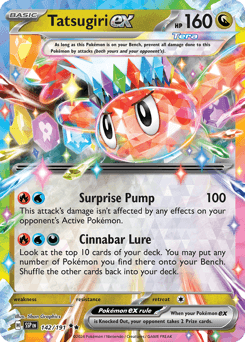 Tatsugiri ex #142 — Pokemon Surging Sparks
