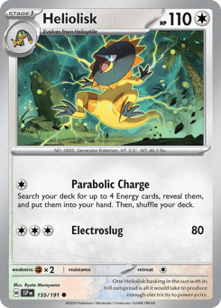 Heliolisk #155 — Pokemon Surging Sparks