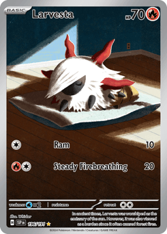 Larvesta #196 — Pokemon Surging Sparks