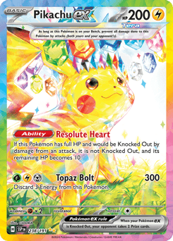 Pikachu ex #238 — Pokemon Surging Sparks
