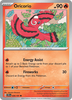 Oricorio #26 — Pokemon Surging Sparks