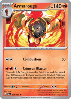 Armarouge #34 — Pokemon Surging Sparks