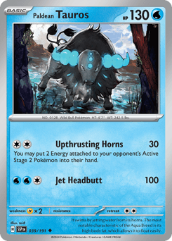 Paldean Tauros #39 — Pokemon Surging Sparks