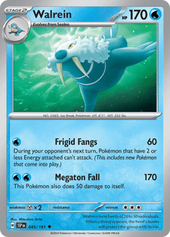 Walrein #45 — Pokemon Surging Sparks
