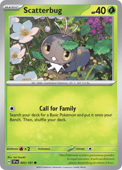 Scatterbug #5 — Pokemon Surging Sparks