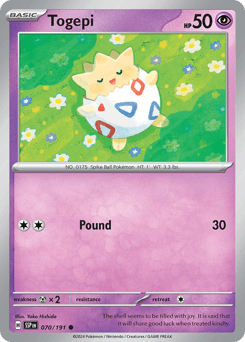 Togepi #70 — Pokemon Surging Sparks