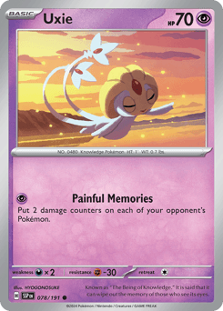 Uxie #78 — Pokemon Surging Sparks