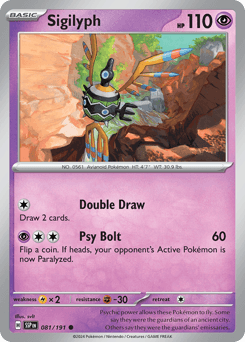 Sigilyph #81 — Pokemon Surging Sparks