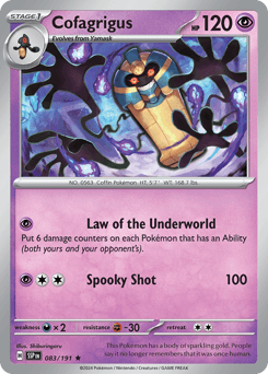 Cofagrigus #83 — Pokemon Surging Sparks