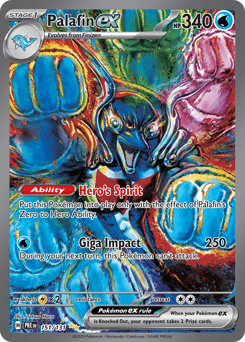 Palafin ex #151 — Pokemon Prismatic Evolutions