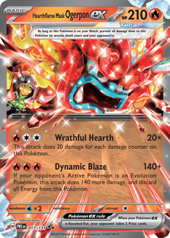 Hearthflame Mask Ogerpon ex #17 — Pokemon Prismatic Evolutions