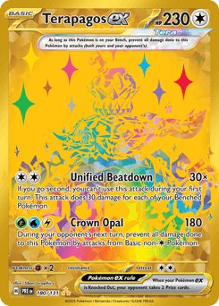 Terapagos ex #180 — Pokemon Prismatic Evolutions