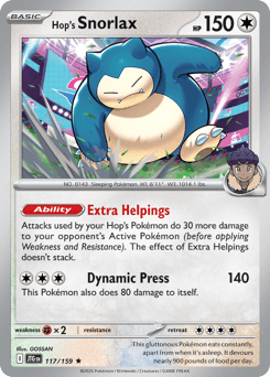 Hop's Snorlax #117 — Pokemon Journey Together