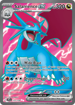 Salamence ex #177 — Pokemon Journey Together