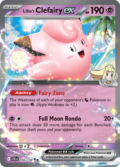 Lillie's Clefairy ex #56 — Pokemon Journey Together