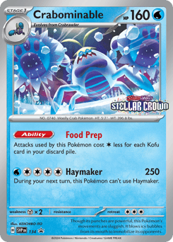 Crabominable #134 — Pokemon Promo
