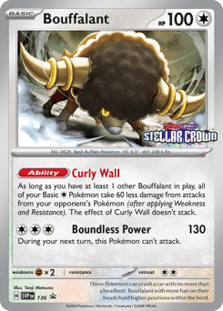 Bouffalant #136 — Pokemon Promo