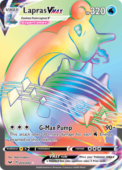 Lapras VMax #203 — Pokemon Sword & Shield