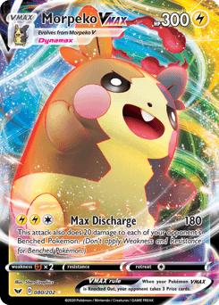 Morpeko Vmax #80 — Pokemon Sword & Shield
