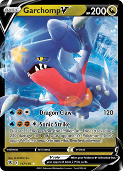 Garchomp V #117 — Pokemon Astral Radiance