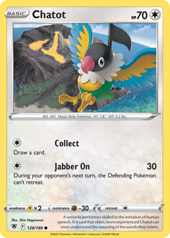 Chatot #129 — Pokemon Astral Radiance