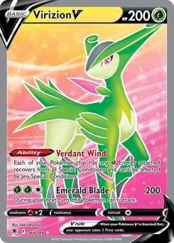 Virizion V #164 — Pokemon Astral Radiance