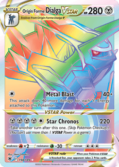 Origin Forme Dialga VSTAR #198 — Pokemon Astral Radiance