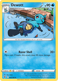 Dewott #42 — Pokemon Astral Radiance