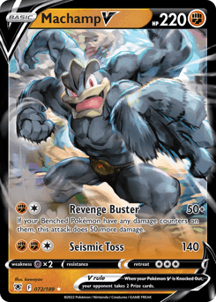 Machamp V #72 — Pokemon Astral Radiance