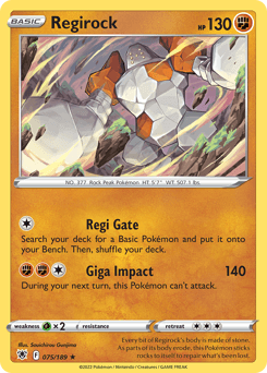 Regirock #75 — Pokemon Astral Radiance
