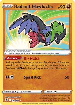 Radiant Hawlucha #81 — Pokemon Astral Radiance