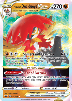 Hisuian Decidueye VSTAR #84 — Pokemon Astral Radiance